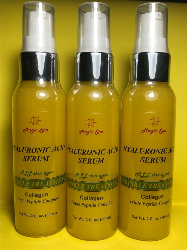 3 * 2 oz, relleno de ácido hialurónico colágeno Matrixyl 3000, péptido antiarrugas