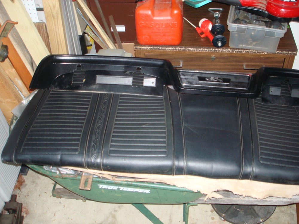 1967 Plymouth GTX / Dodge  Coronet Rear Seat/Back with Surround and Emblem