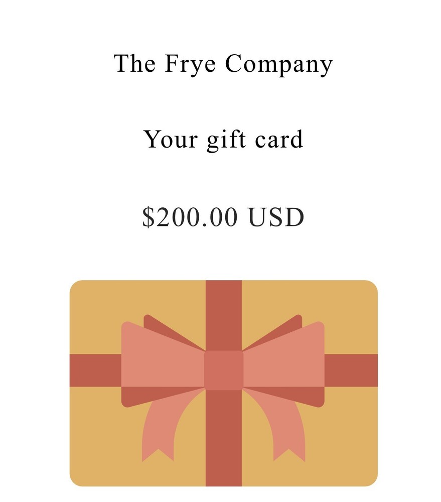 Frye Gift Card $200 Value-image