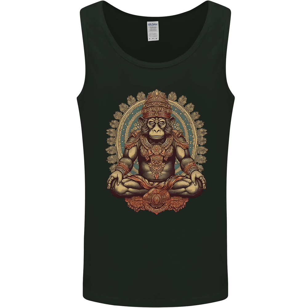 Monkey Guardian Religion Meditaition Yoga Mens Vest Tank Top