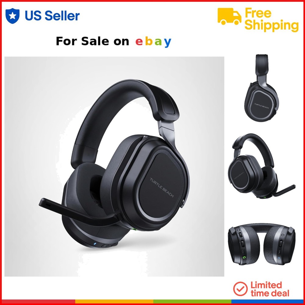 Gaming Headset Wireless Bluetooth PC PS5 PS4 Mobile 24-bit Audio 60mm Drivers