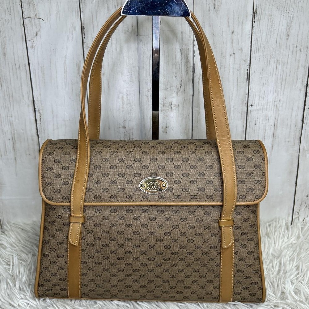 GUCCI Authentic PVC Beige Tote Bag G05131943
