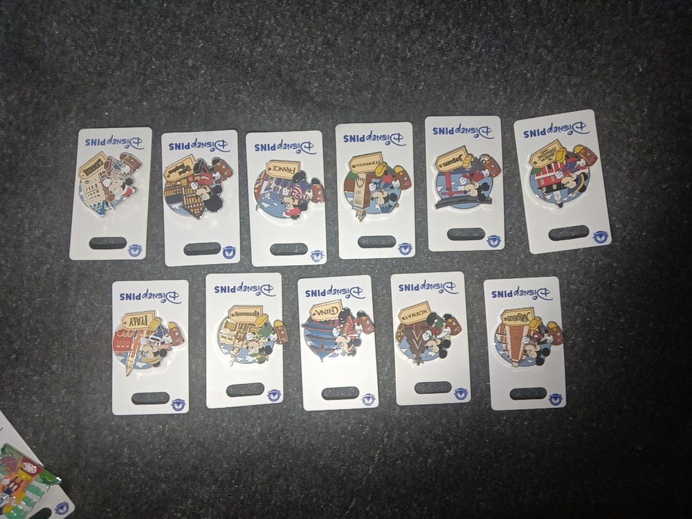 Disney Parks Epcot World Showcase 11-Pin Mickey Mouse Set