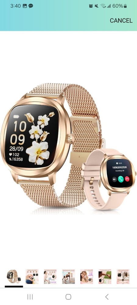 Tested Smart Watch with BP Heart Rate SPO2 Monitor Bluetooth for Men Women Weather Phone Lite