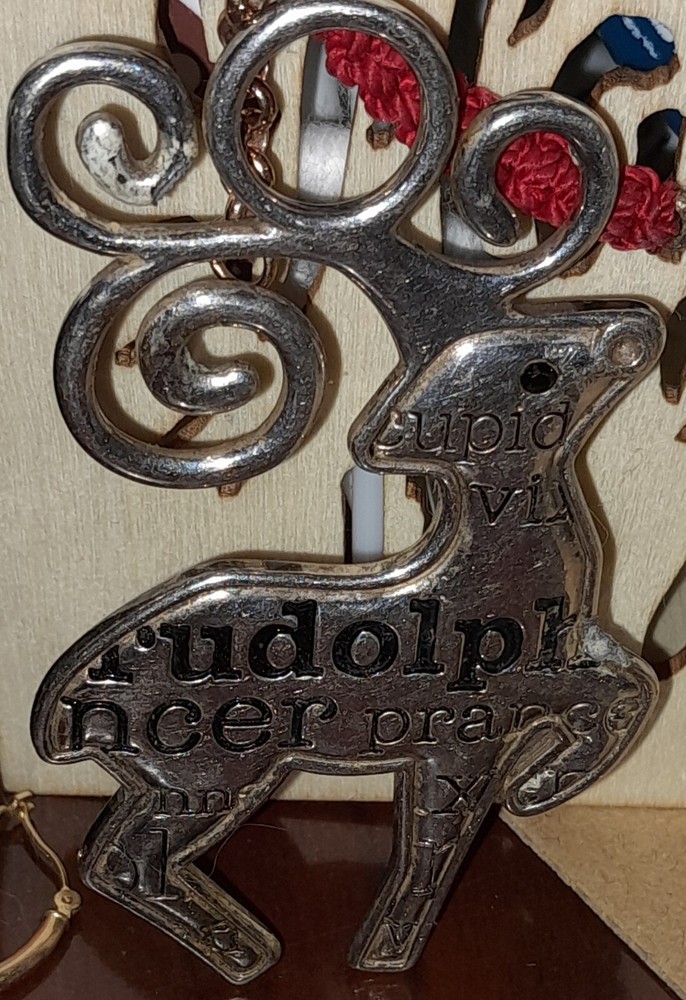 Vintage Christmas Holiday Ornament Reindeer