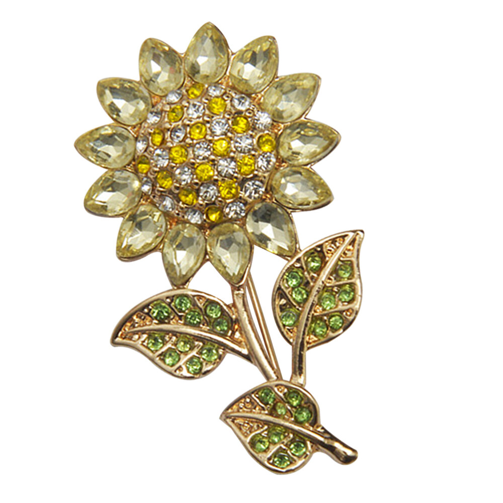 Sunflower Brooch Pins for Women Single Women's Lapel Miss Woman