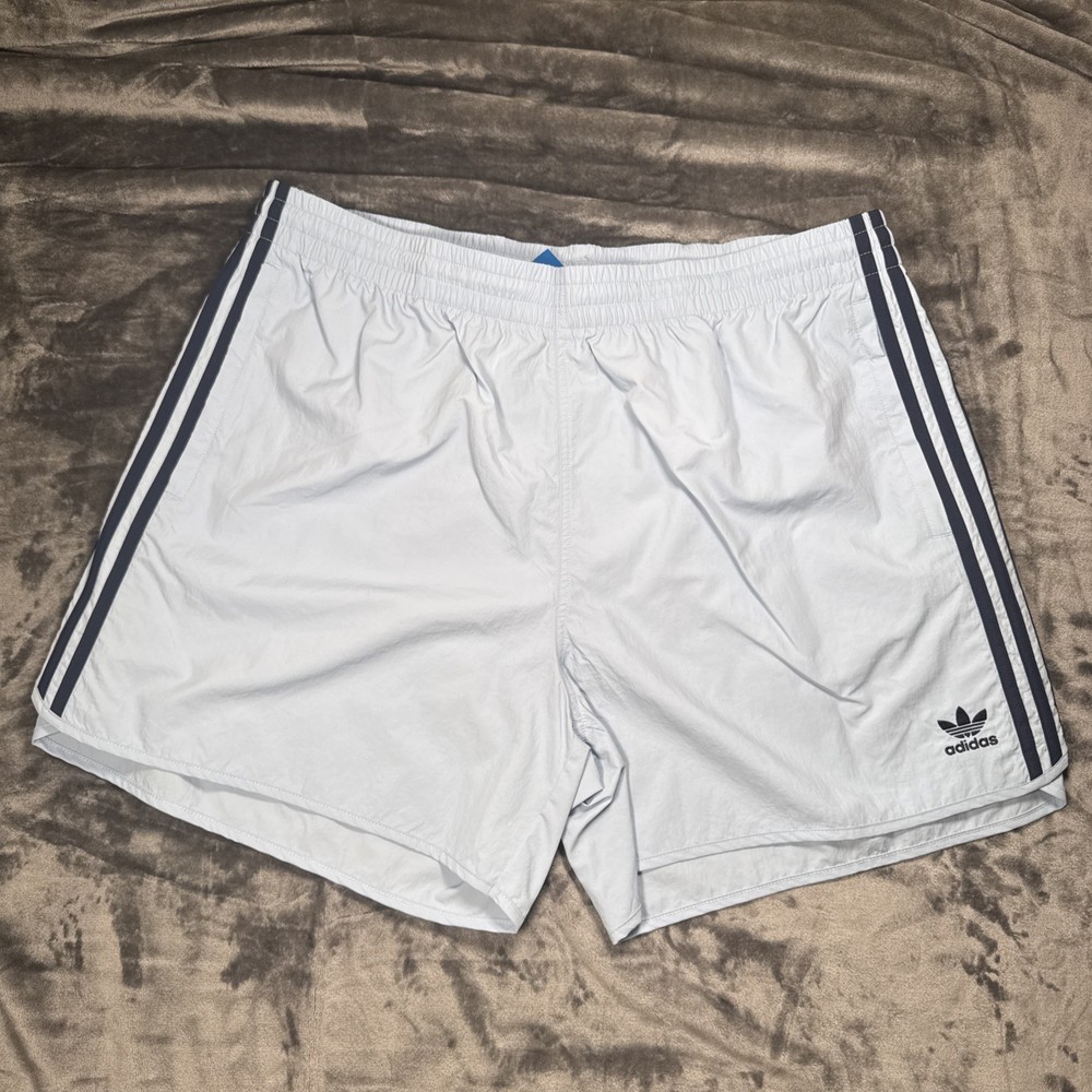 adidas Originals Men Adicolor Classic Sprinter Shorts Size 2XL Light Blue JW6475