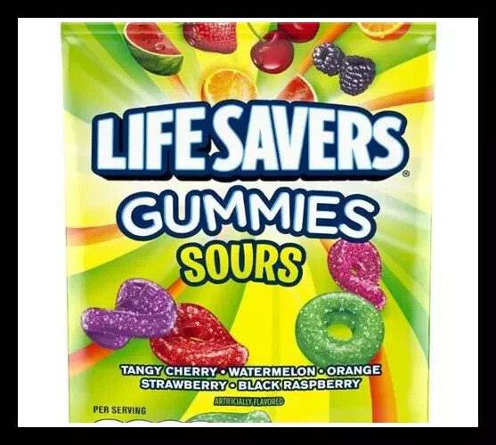 Sour Lifesavers Gummy Candy Soft Fruit Flavored Bulk Gummies