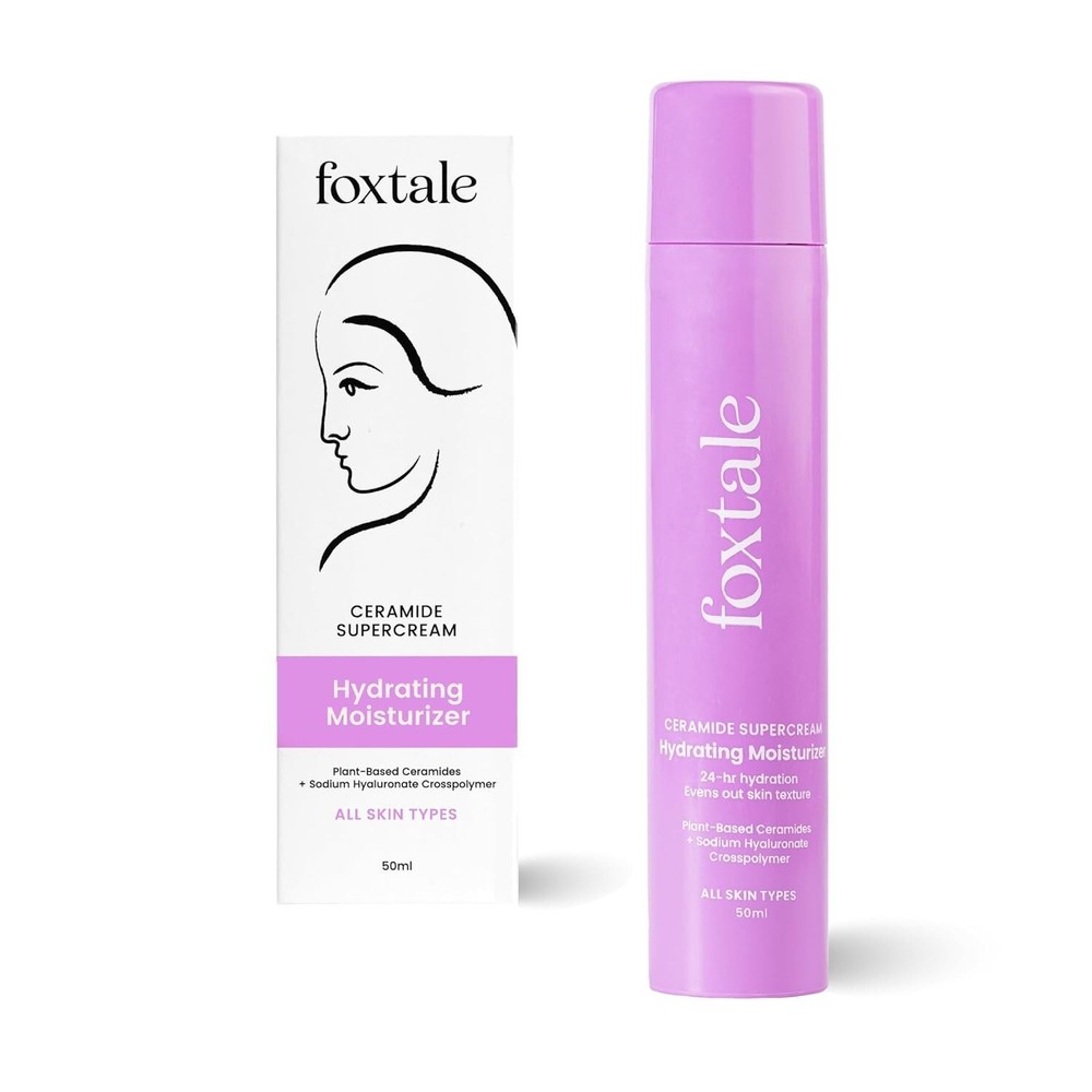 Foxtale 5x Hydrating Ceramide Moisturizer for Face - Micro Hyaluronic Acid -50ml