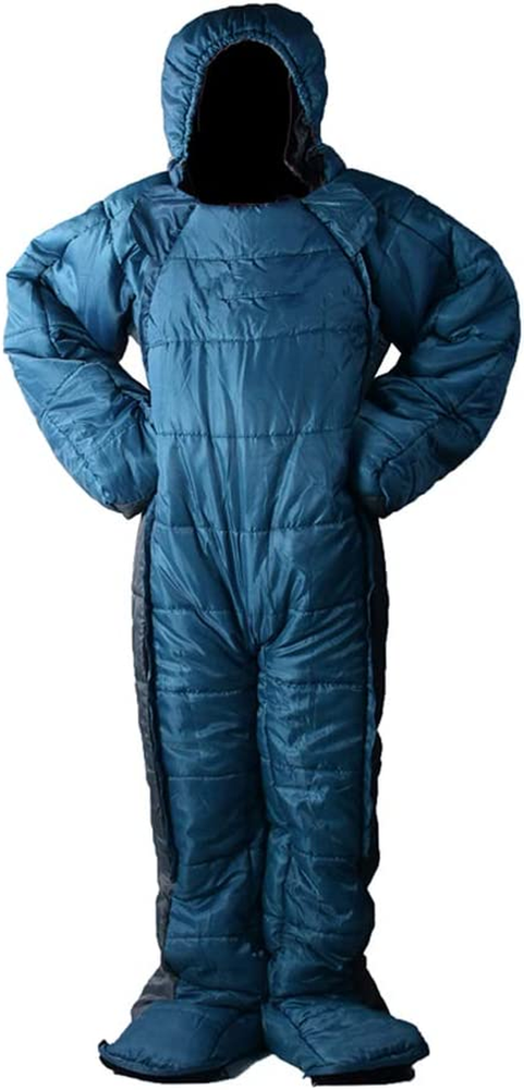 Enterprises Adult Wearable Sleeping Bag Suit for Camping, Standing 3 Season Full
