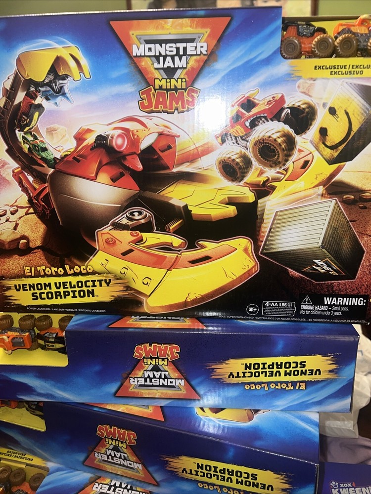 Mini Jams El Toro Loco Venom Velocity Scorpion Playset, 2 Exclusive Die-Cast New