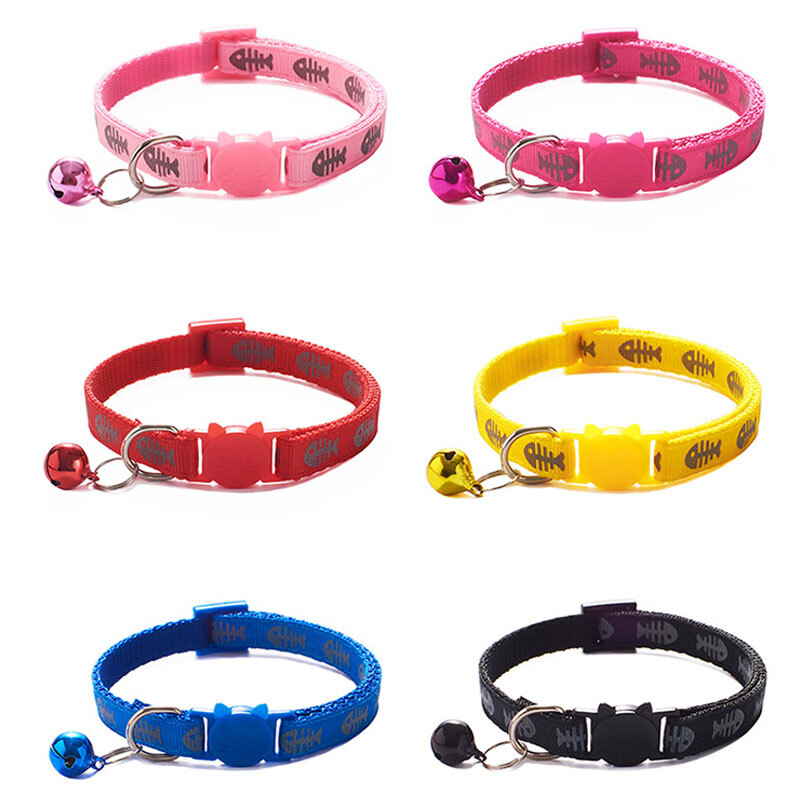 Safety Release Cat Kitten Collar Cute Paw Pet Adjustable Bell Small Dog