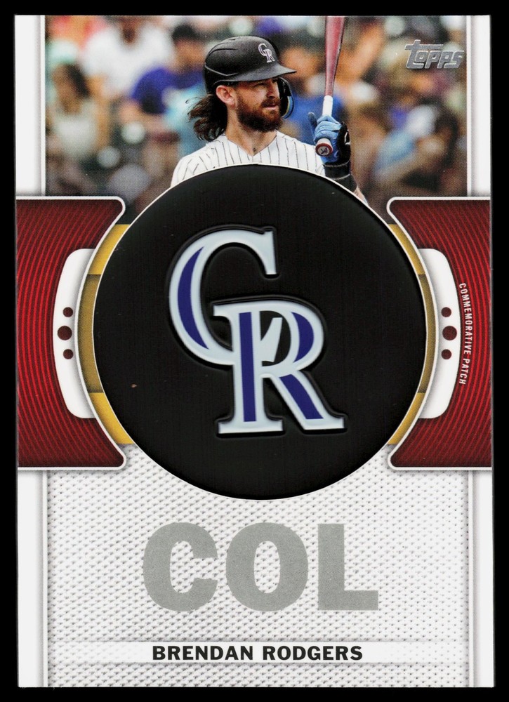 Brendan Rodgers Colorado Rockies 2023 Topps Team Logo Commemorative Patch