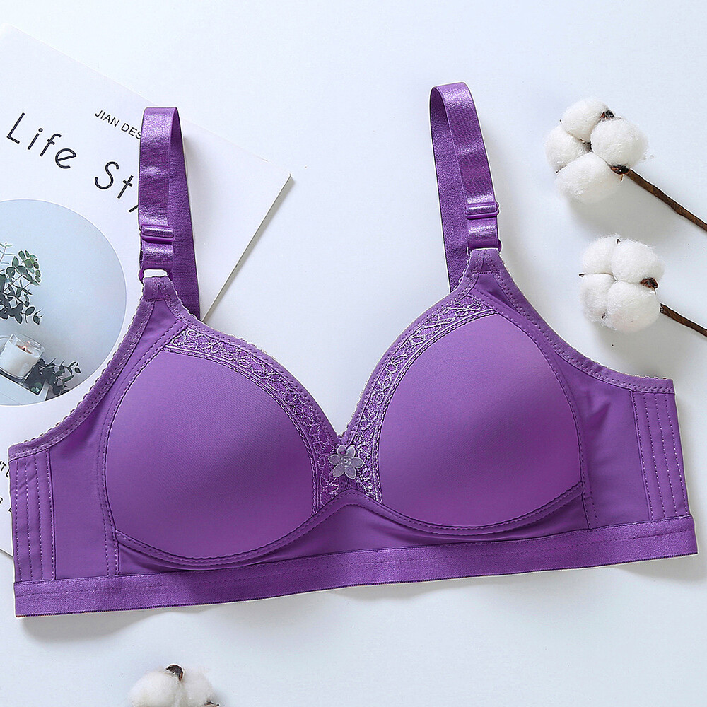 Middle Aged Women Bras Wireless Brassiere Sexy Lingerie Everyday Bralette AA ABC
