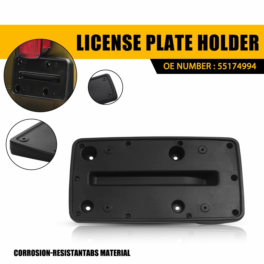 Front License Plate Bracket Mount Holder for 1997-2006 Jeep Wrangler TJ 55174994