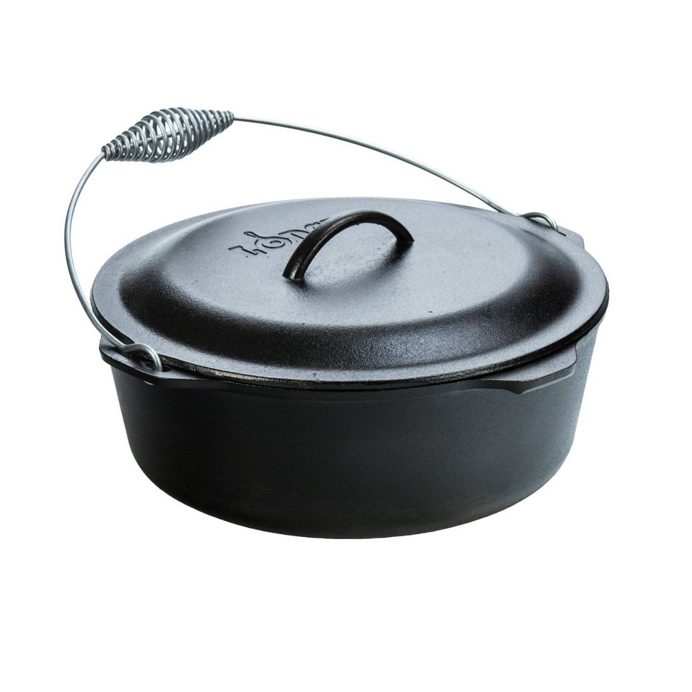 Lodge 9 Quart Pre-Seasoned Cast Iron Dutch Oven with Lid L12D03
