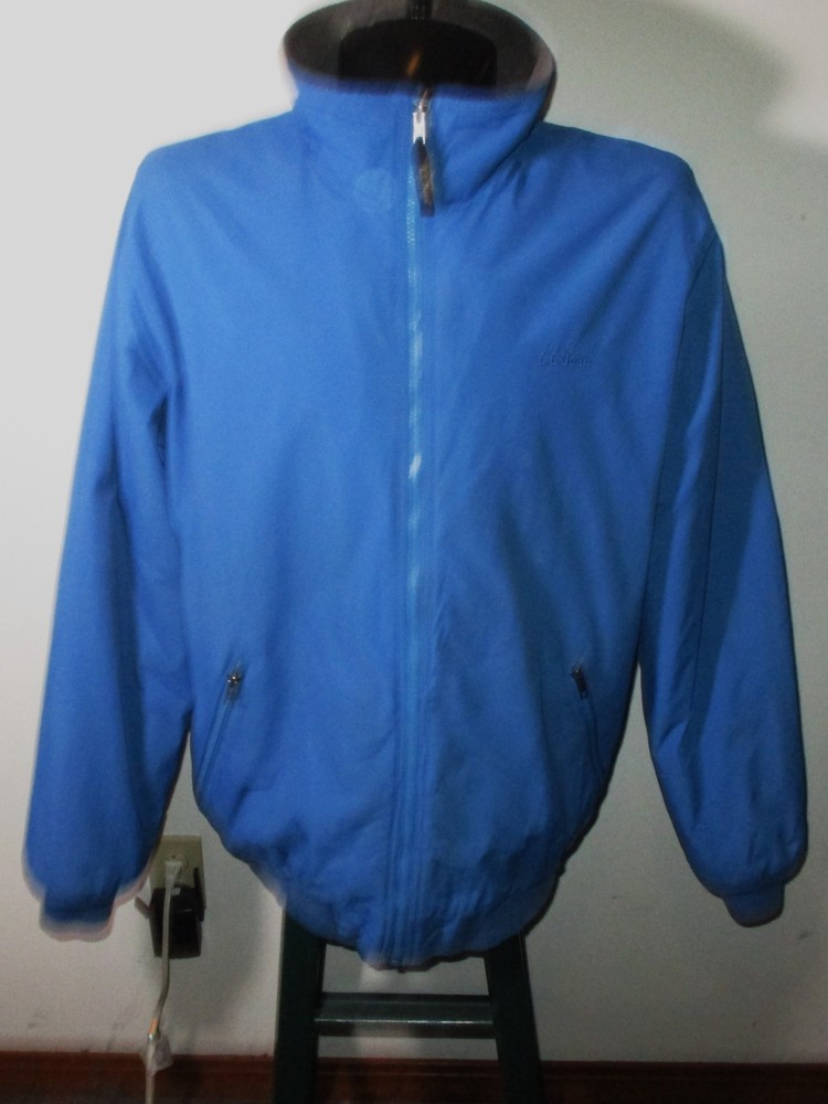 L.L. BEAN Blue Full Zip Fleece Insulated Jacket Men's Size XL Tall