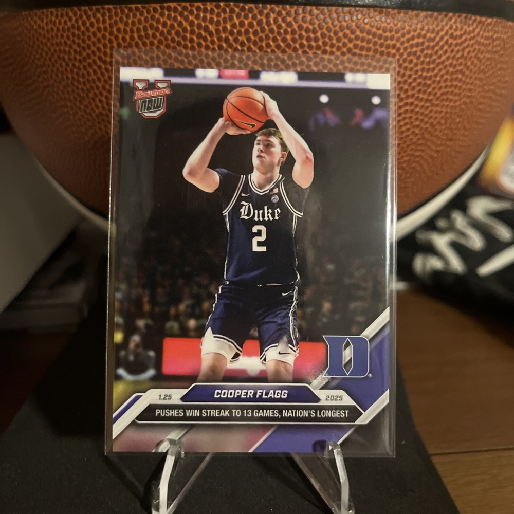 2025 Topps Bowman Now Cooper Flagg #51 Rookie Card In Hand
