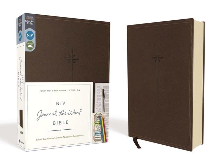 NIV Journal The Word Bible Imitation Leather Brown Red Letter Edition