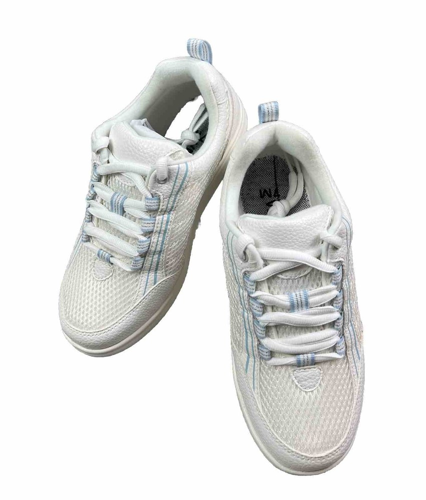 Bell-Horn Geneva White Lace Up Orthopedic Sneakers Women’s Size 7 Gel Inserts