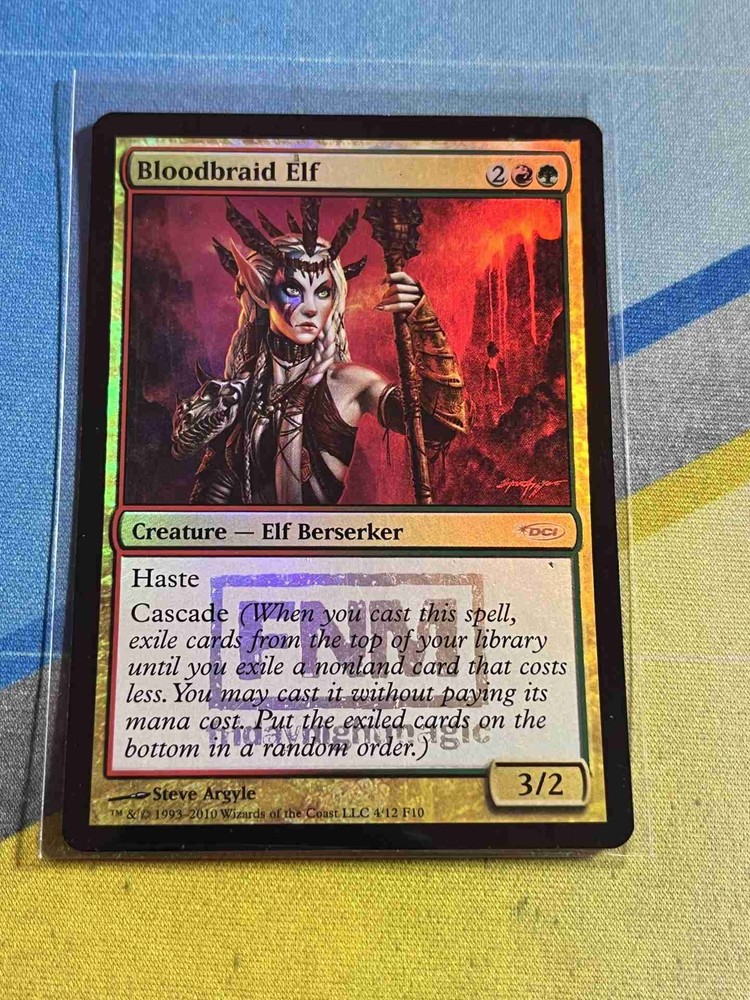 Magic the Gathering MTG FNM Promo BLOODBRAID ELF  Foil