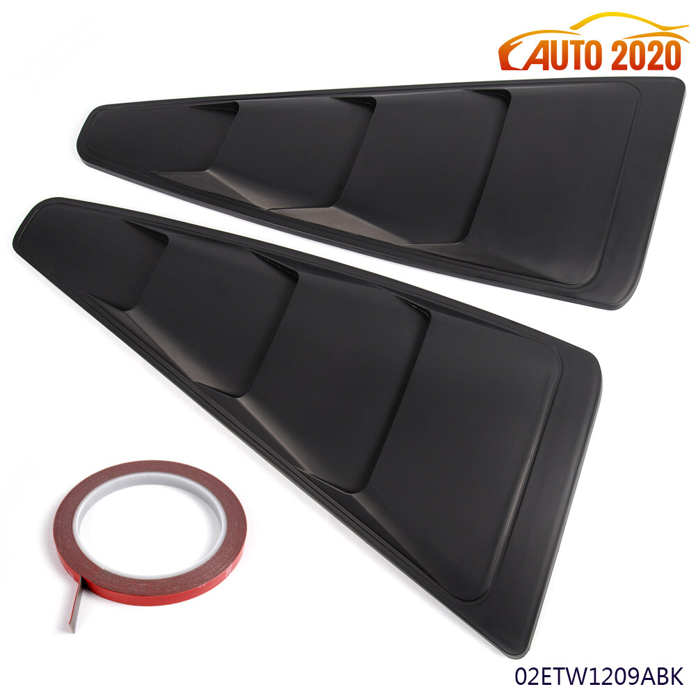 Fit For Rear Side Window Louvers Scoop Cover Vent For Ford Mustang 05-14 R&L