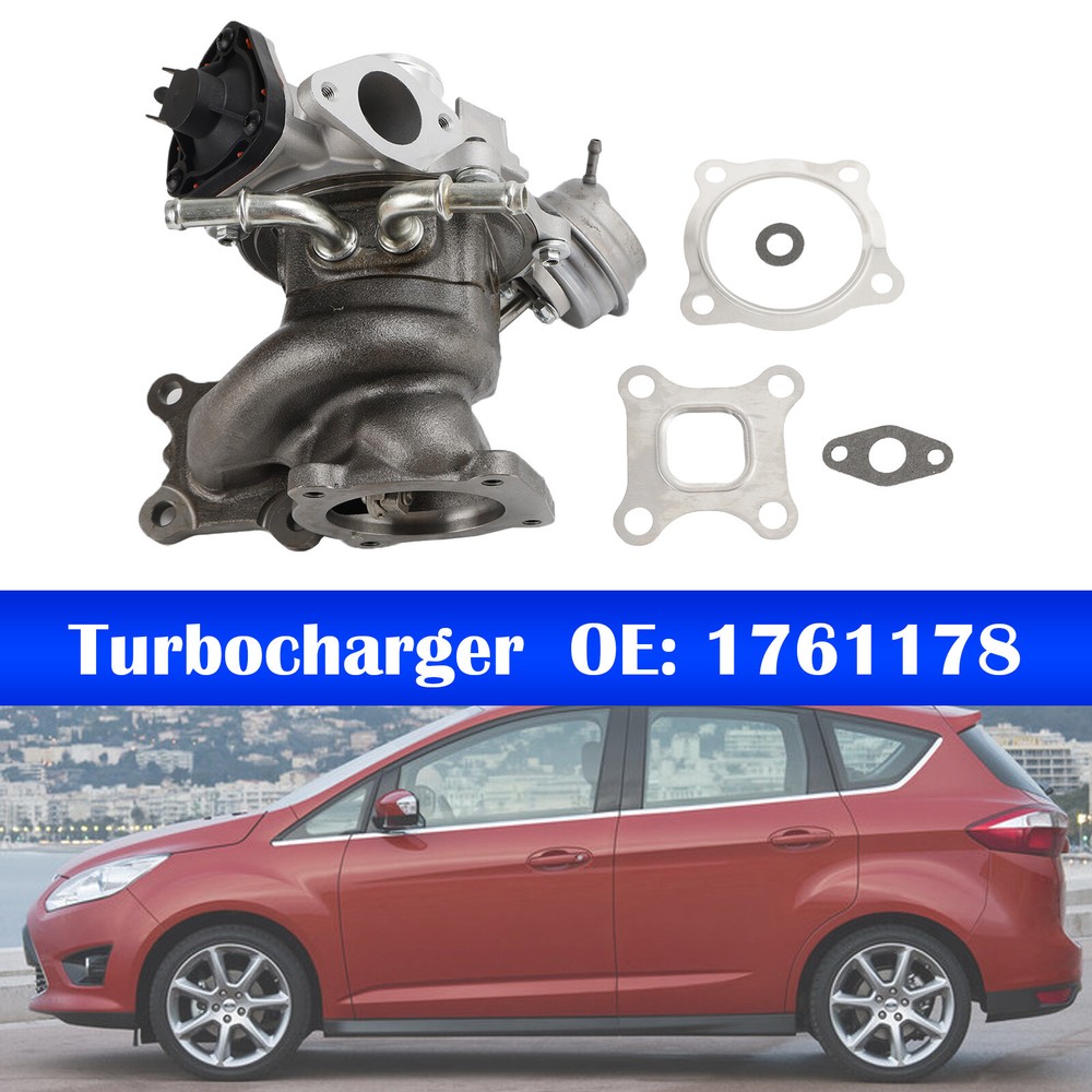 Turbo Turbocharger W/Gaskets For Ford Fiesta EcoSport Focus C-Max Transit 1.0L