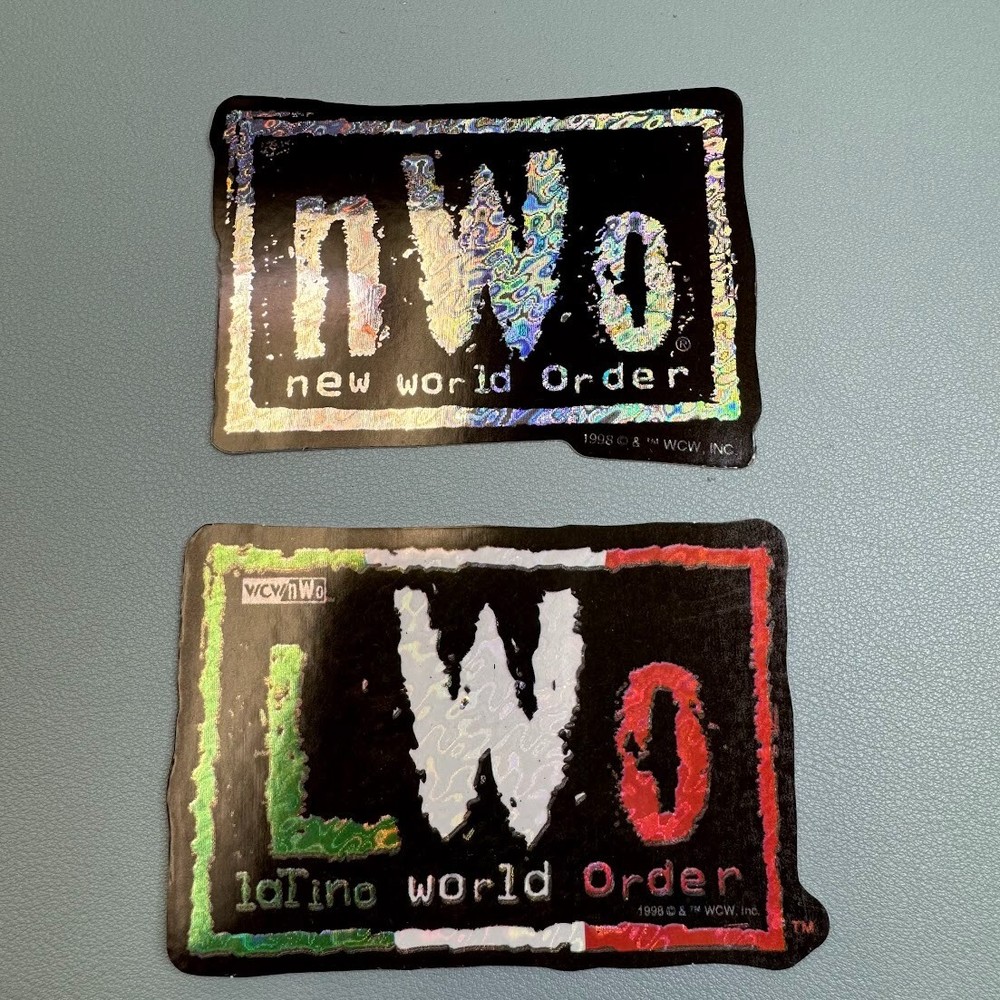 WCW NWO/LWO Wrestling Vending Machine Stickers (2) Pack