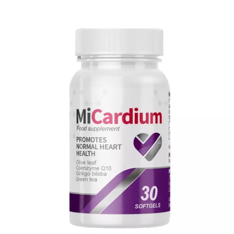 MiCardium (30 Capsules) with Vitamins,Q10, for Cardiovascular support