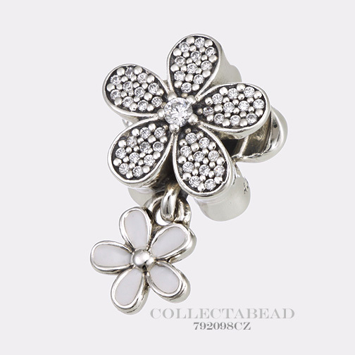 Pandora Silver Dazzling Daisy CZ Dangle Bead 792098CZ 50% Off