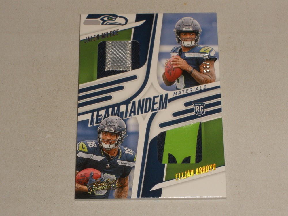 2025 Panini Absolute Team Tandem Dual Patch Jalen Milroe Elijah Arroyo 59/99 RC