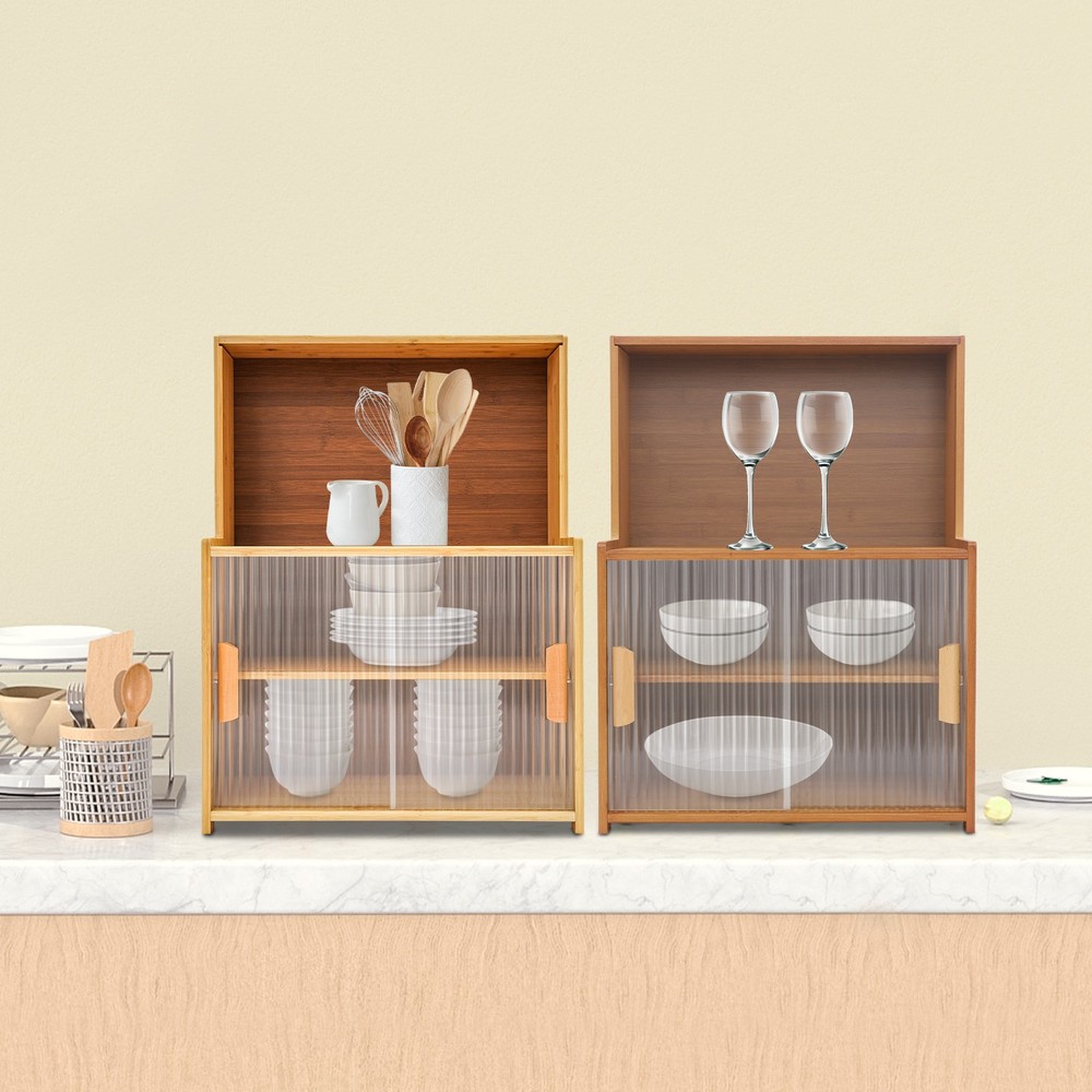 Storage Cabinet, Kitchen Storage Cabinet, Kitchen Cabinet with Sliding Doors