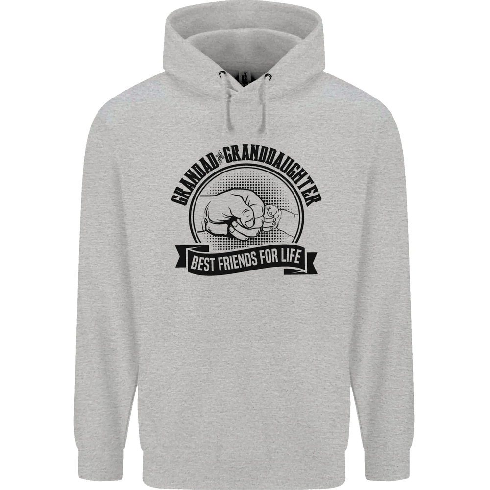 Grandad & Granddaughter Grandparents Day Mens 80% Cotton Hoodie