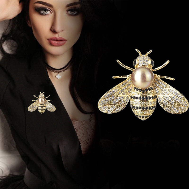 Women Men Corsage Fashion Vintage Brooch Insect Bee Pin Jewelry Gift Accessories