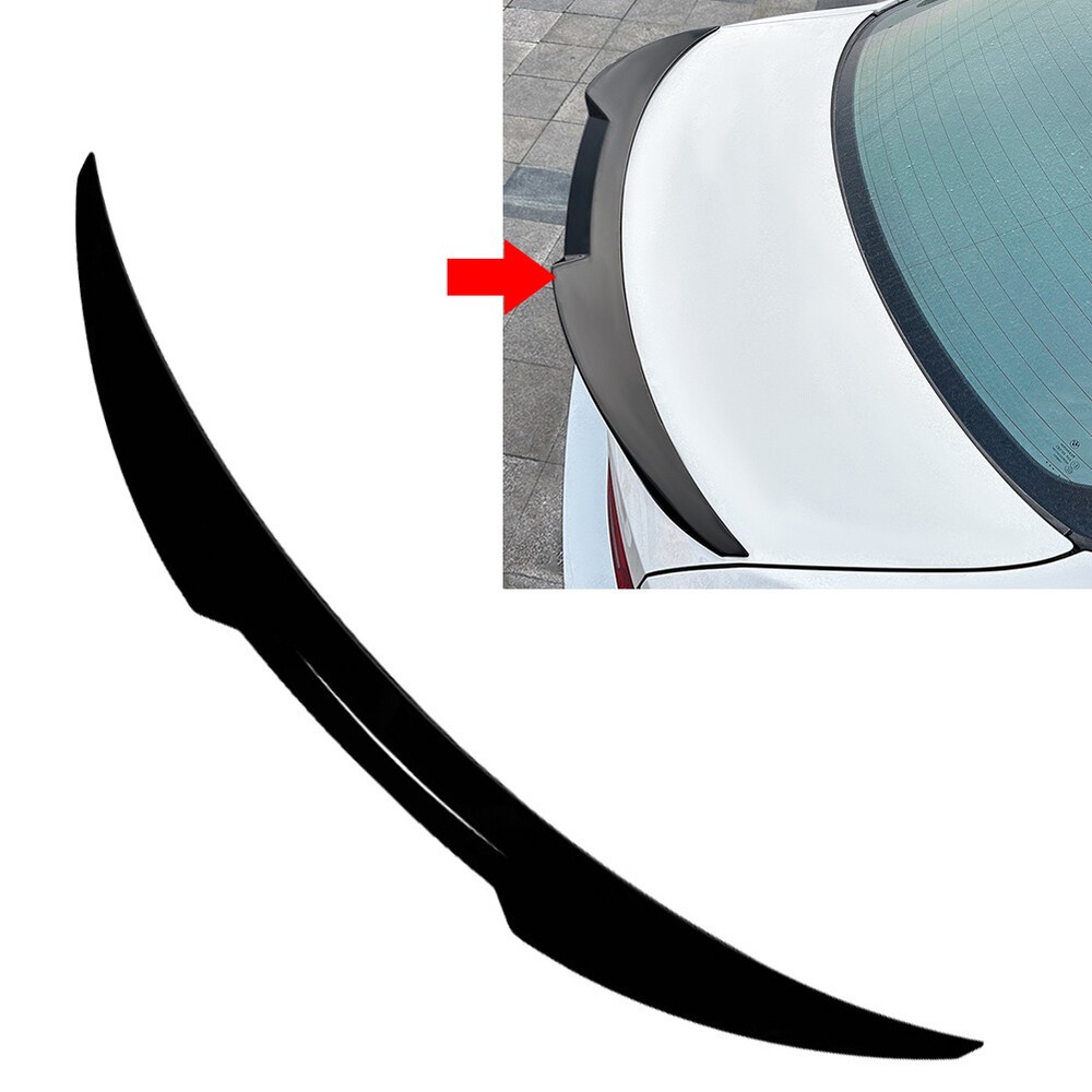 BMW 3 Series E90 M3 Sedan Glossy Black Rear Trunk Boot Spoiler Lip