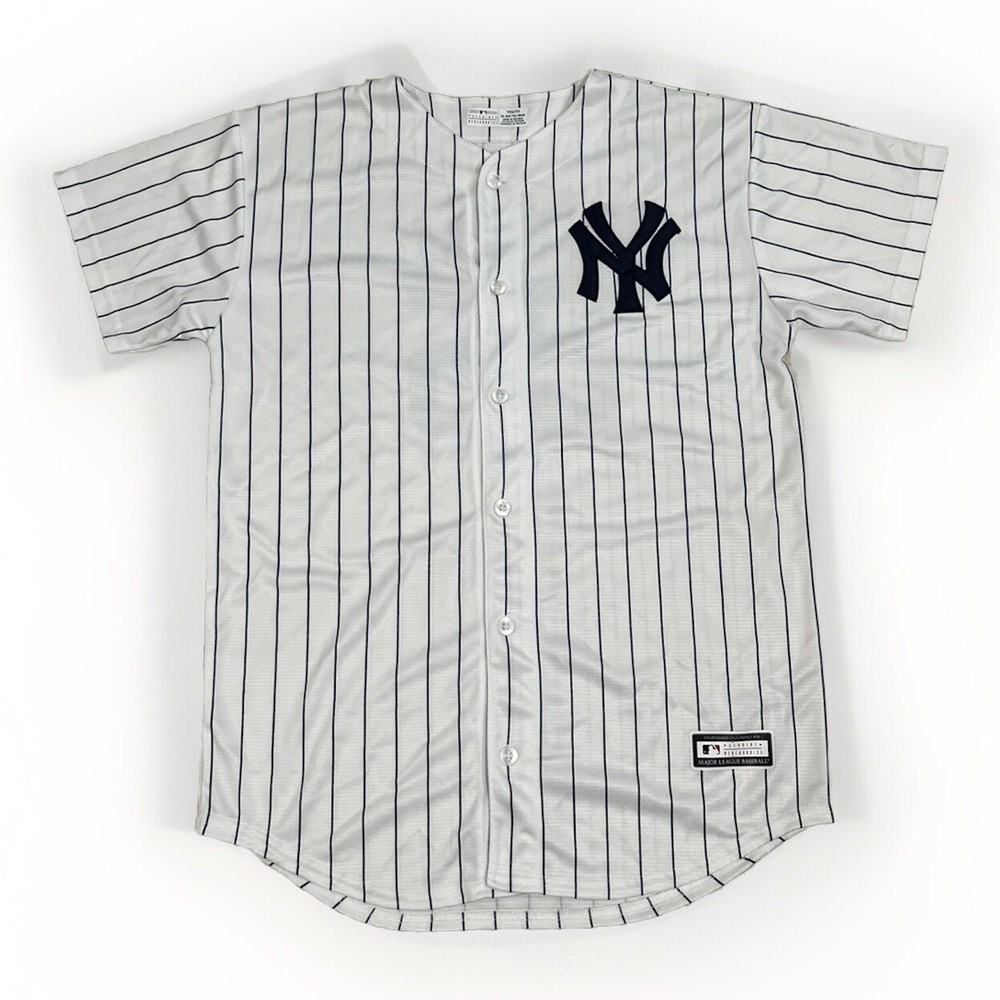 New York Yankees Jersey Youth XL White Blue Gleyber Torres MLB Baseball