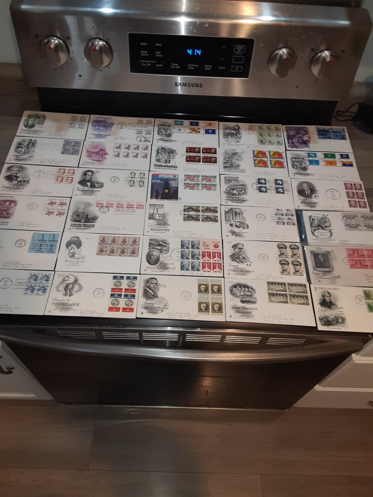 SL 6744/ 30 US FDC's with 4 or More Stamps us stamps collections lots