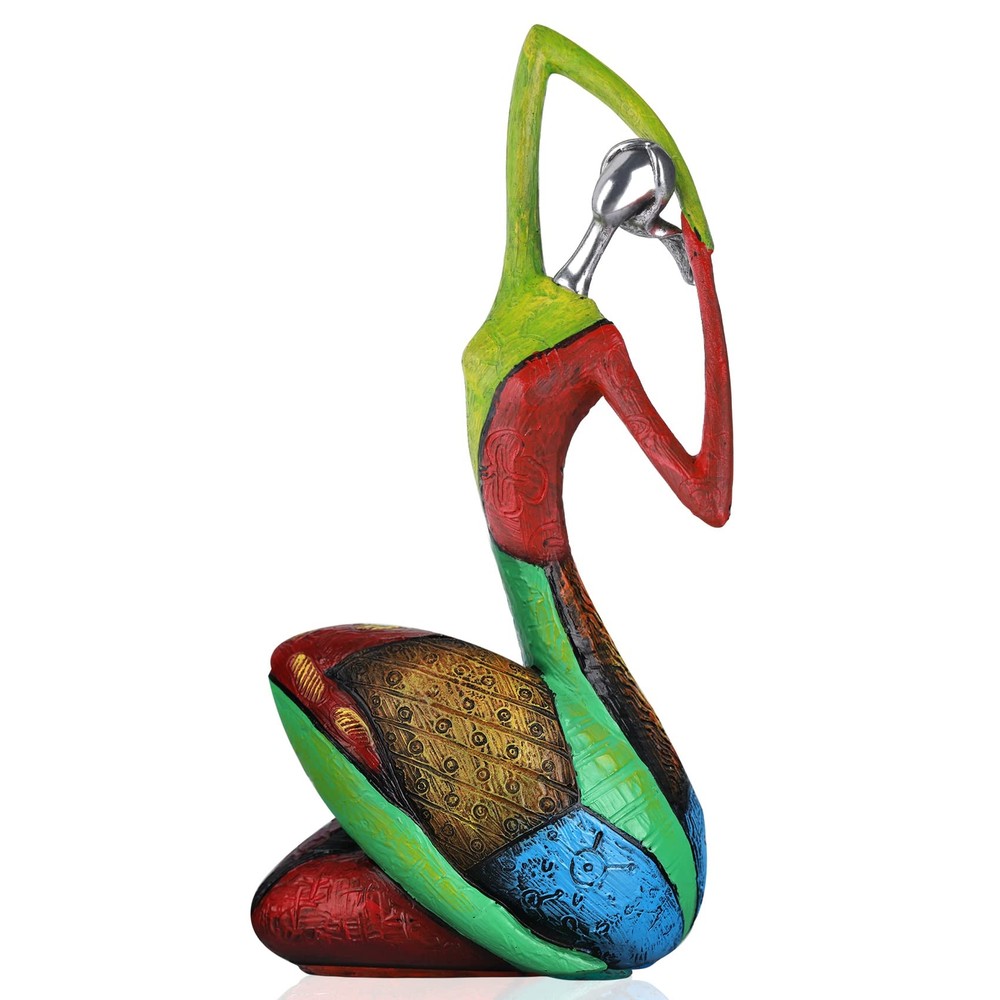 Minimalist Abstract Art Woman Statues and Sculptures, Creative Full-color Oil...