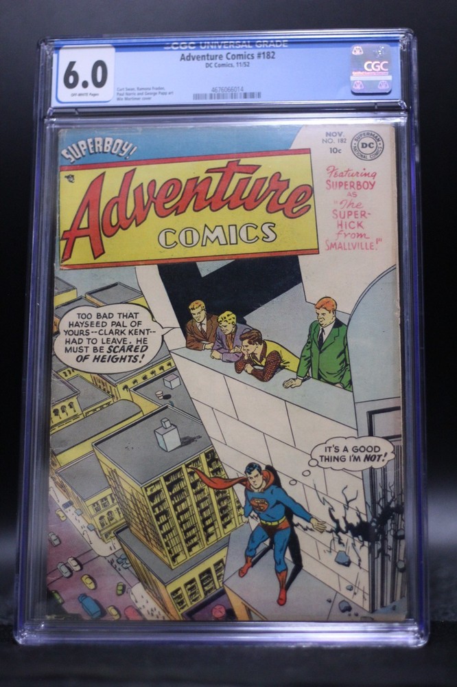 Adventure Comics (1938) #182 Win Mortimer Superboy Cover CGC 6.0 Off-White Pages