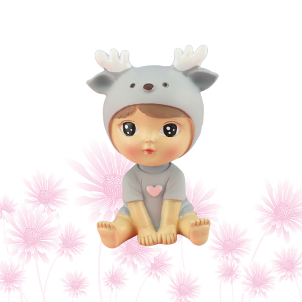 Piggy Bank Couple Cake Ornament Attractive Decoration Bride Lovers