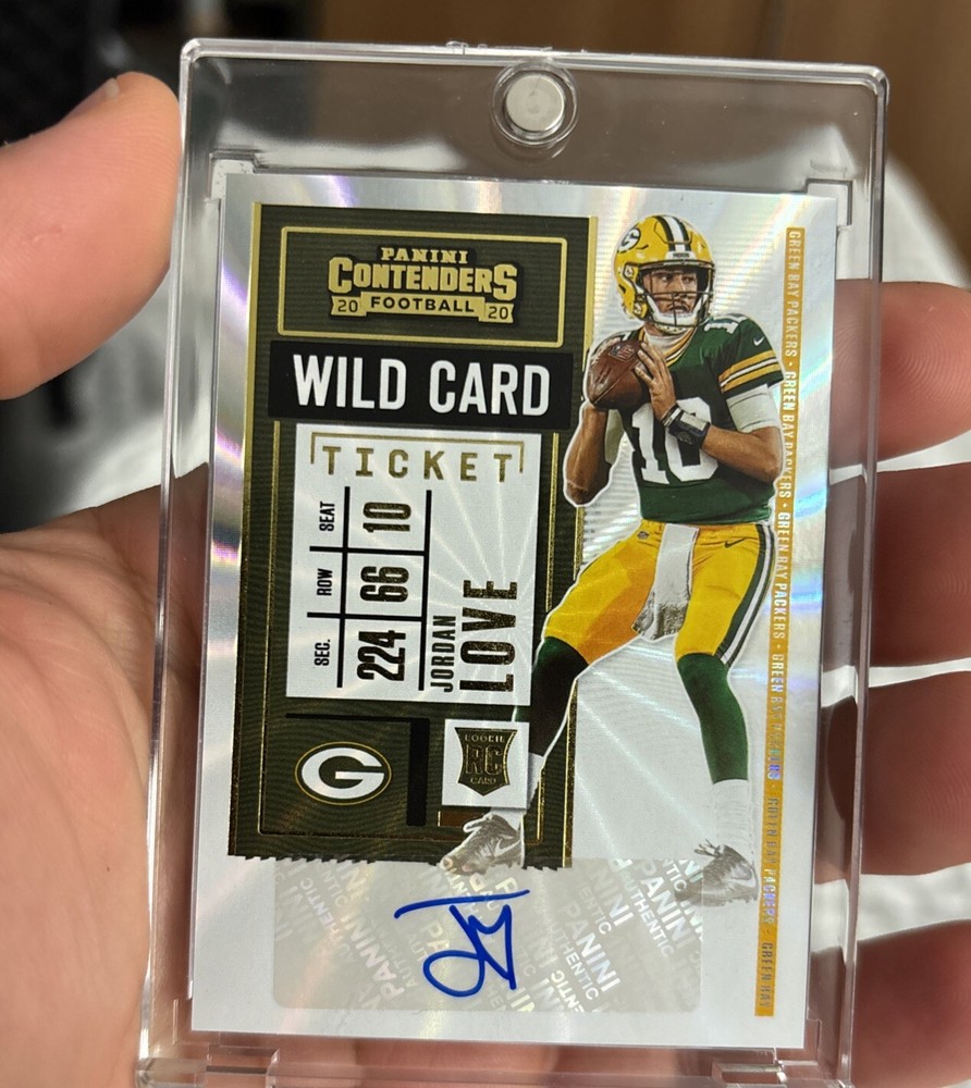 2020 Panini Contenders JORDAN LOVE RC Auto Wild Rookie  Card Ticket SP Nm