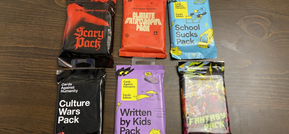 6 NEW Cards Against Humanity Expansion Packs (Scary, Climate, Culture Wars, etc.