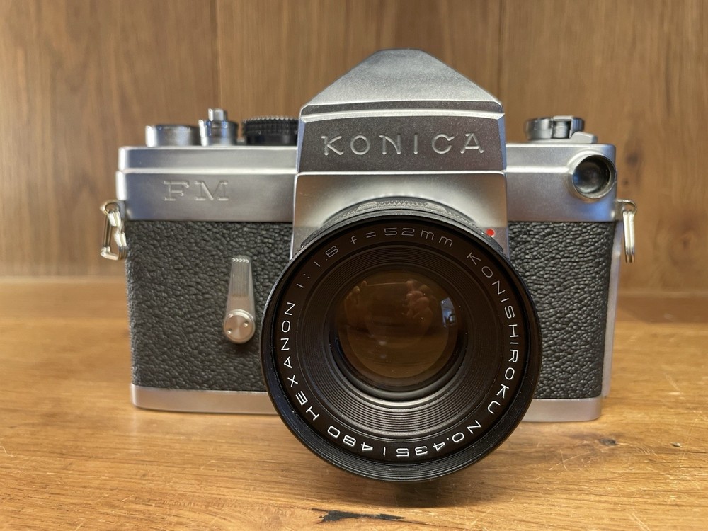 *READ : Near Mint* Konica FM Film Camera Hexanon 52mm F/1.8 Lens From Japan