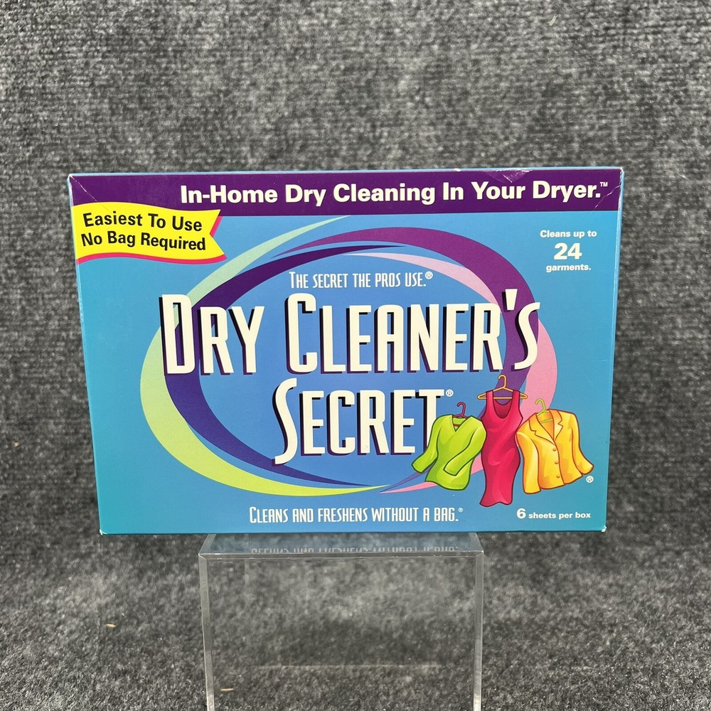 Woolmark Dry Cleaner's Secret at Home Dry Cleaning 6 Sheets  New Unopened Box