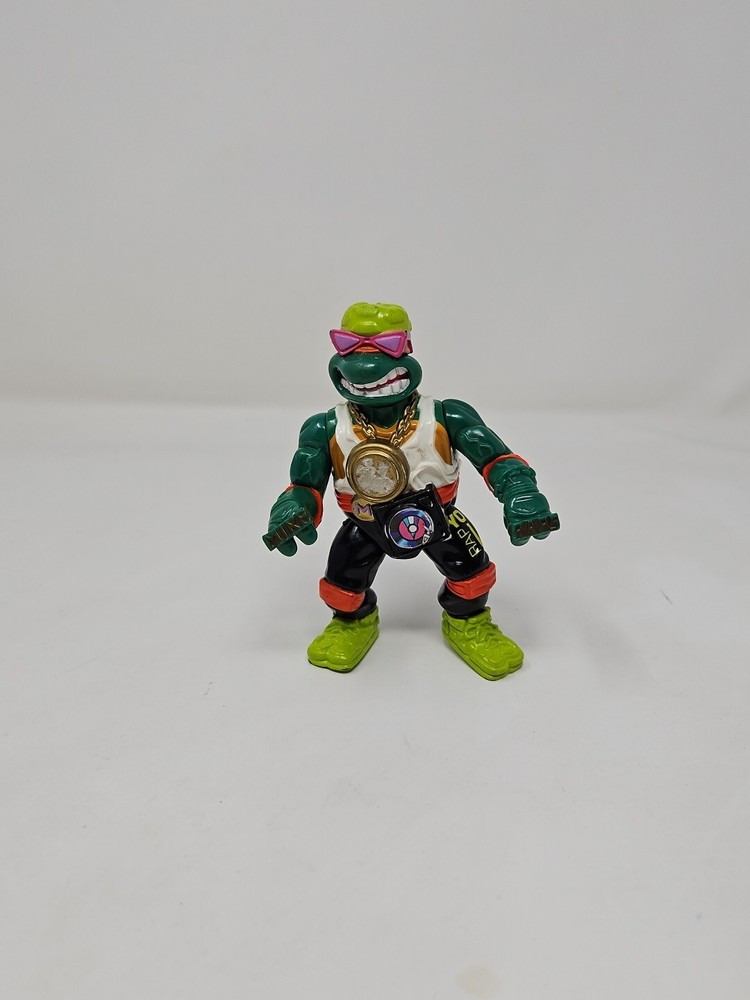 TMNT 1991 Playmates Rappin Mike Vintage Action Figure Loose Ninja Turtles
