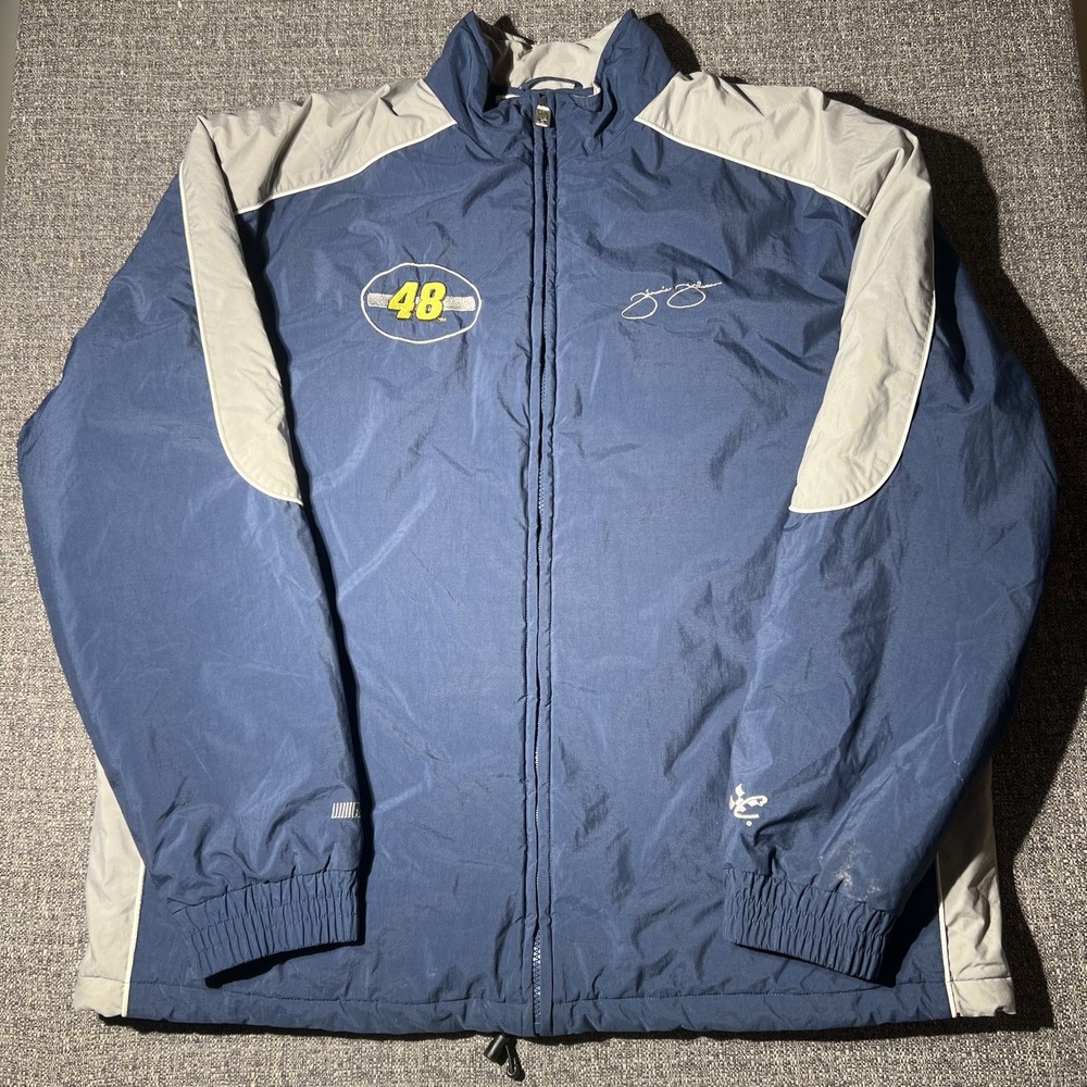 vintage Chase Authentics Jimmie Johnson NASCAR windbreaker jacket. XL