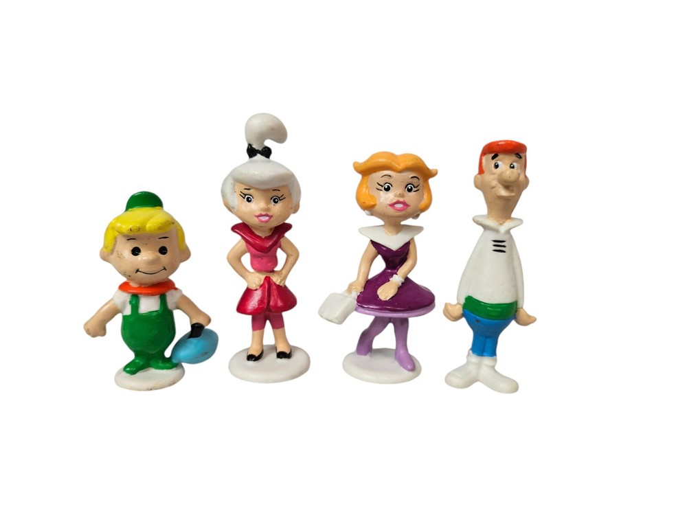 1962 Hanna Barbera The Jetsons Vintage PVC Figurine Set of 4 W22