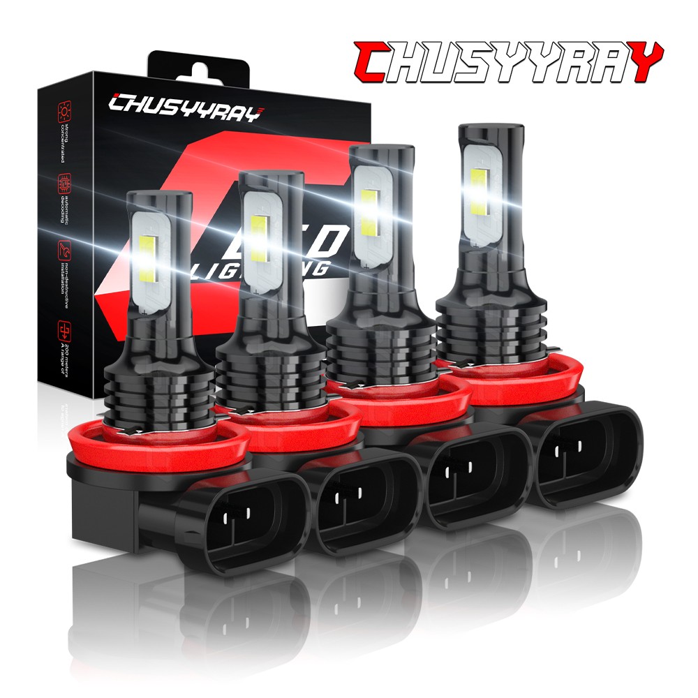 H11 H9 LED Headlight Super Bright Bulb Kit 8000K White 330000LM High/Low Beam