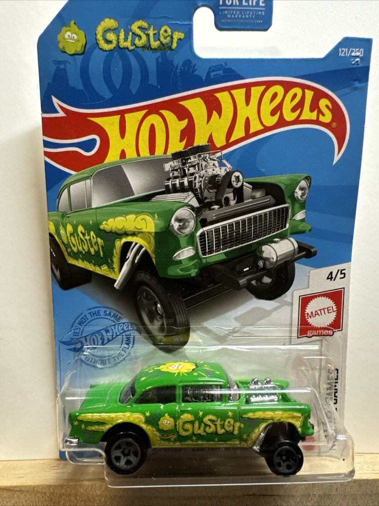 2021 Hot Wheels 55 Chevy Bel Air Gasser Green 121/250 Gry71 by Mattel Games Guster