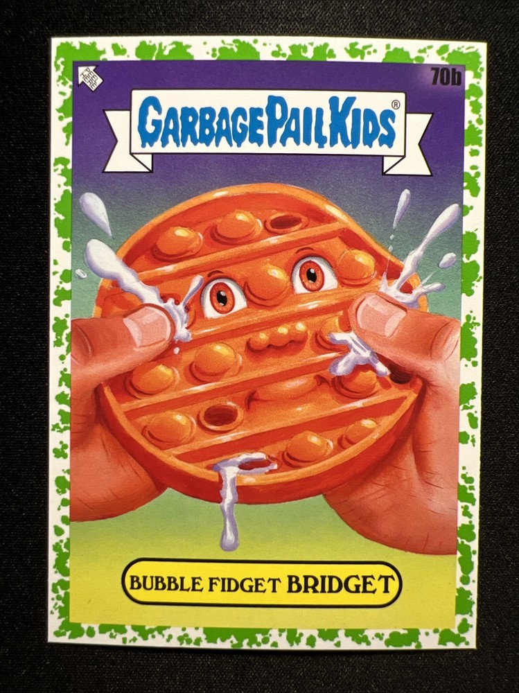 2024 Topps Garbage Pail Kids Series 1 Booger Green #70b Bubble Fidget BRIDGET Pig Card
